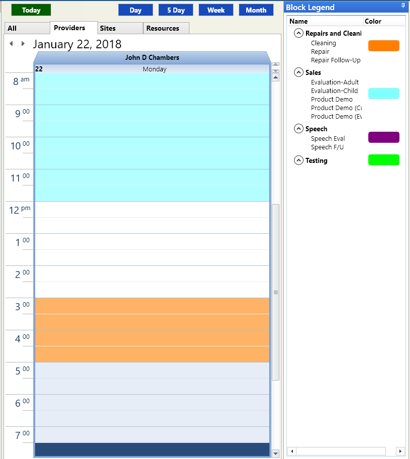 Aud block scheduler